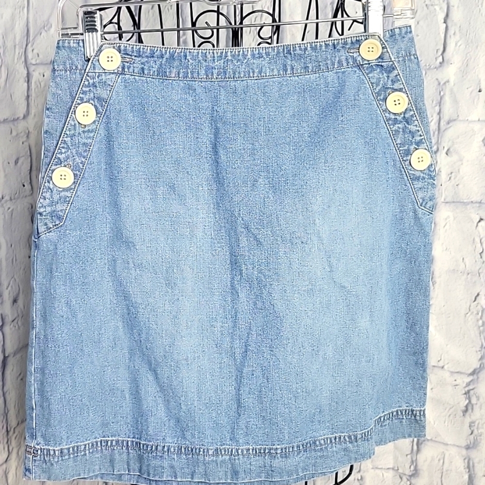 *ANN TAYLOR JEANS Denim Mini Skirt Size 2